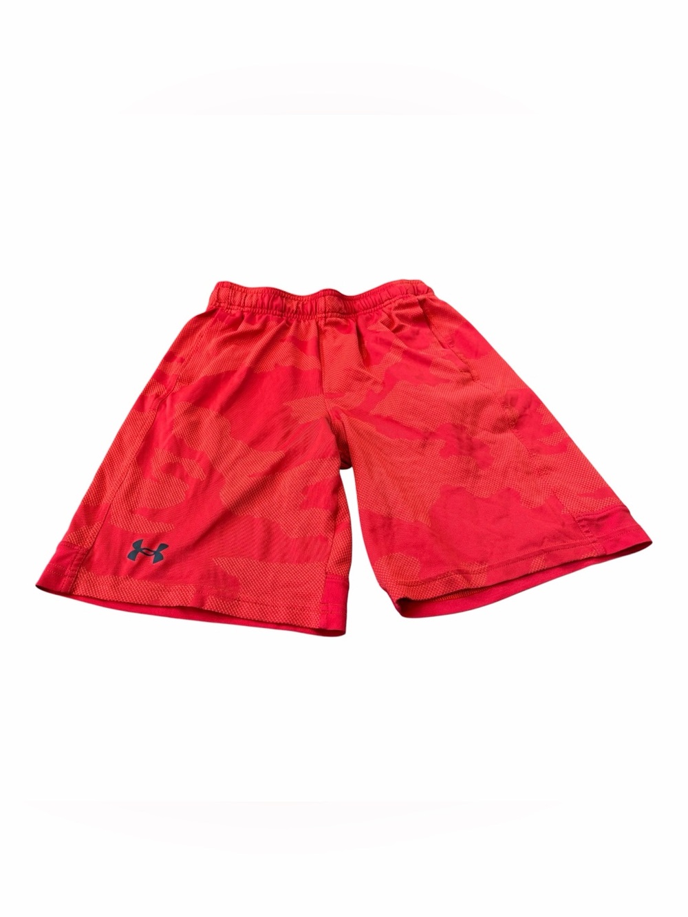 Under Armour Boys Athletic Shorts, Size YL Large, Red